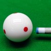 Red Dot Pool Cue Ball with Gloves 2.25 Inch Billiard