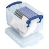 Really Useful Plastic Storage Box 0.3 Litre Clear (Pack of