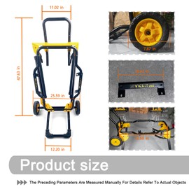 Gabasinover, Rolling Table Saw Stand Compatible with DEWALT's DWE7490X、DWE7491RS、DWE7499GD、D7480、DW745 , and Other Table Saws