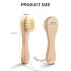 DEBETOOL Wooden Face Dry Brush with Natural Boar Bristle 2-Pack