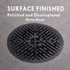 4-1/4 Inch Shower Strainer Drain Cover, Matte Black Floor Drainer,