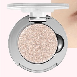 Monochrome Glitter Pressed Eyeshadow,Portable Sombra De Ojos,Matte Sparkle Eye Shadow Long Lasting Waterproof Matte Shimmer Eyeshadow Palette for Natural Looks,G02