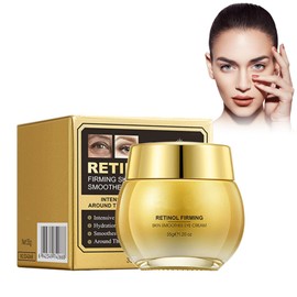 Hppsctink Augencreme, 35g Retinol Augencreme, Feuchtigkeitsspendend, Strafft die Augenpartie, Reduziert dunkle Ringe, Schwellungen und Augenfältchen, eye cream