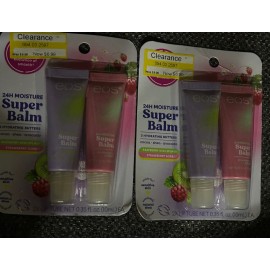 Eos 2 TWIN PACKS eos Super Balm Lip Raspberry Kiwi + Strawberry Sorbet
