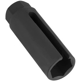 Oxygen Sensor Socket 3/8" Square Drive x 7/8in (22mm) with Wide Side Cutout for Preventing Damage to Wires Motorcycle Car Removal Tool