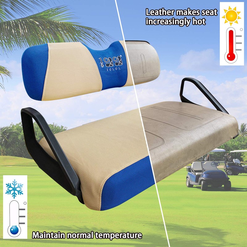 10L0L Golf Cart Seat Covers for EZGO TXT RXV &