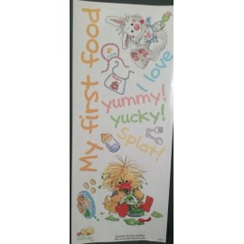 SUZY'S ZOO MY FIRST FOOD SCRAPBOOKING BORDER STICKER #9850