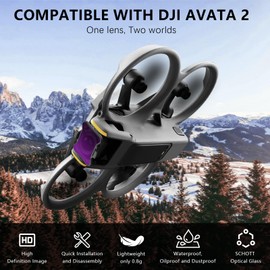 FPVtosky ND Filter Set for DJI Avata 2, Multi-Coated ND Filter Set for DJI Avatar 2 Drone Accessories - Pack of 6 Filters (MCUV, ND8, ND16, ND32, ND64, ND128)