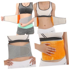 minkissy Pcs Elastic Fleece Waist Warmer for Men Women Thermal Lumbar Support Belt Abdominal Binder Back Brace for