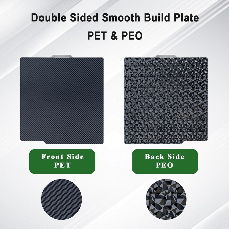 TIOPY PET (Carbon) + PEO (Diamond) Bambu Lab Build Plate