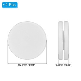 PATIKIL Tennis Vibrationsdämpfer 0,94 Zoll, 4er-Pack Silikon-Tennis-Schläger-Schockabsorber Schläger-Saitendämpfung für Tennis-Schläger, Weiß