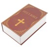 Combination Lock Hidden Bible Book Safe Realistic Design, Retro Decor,