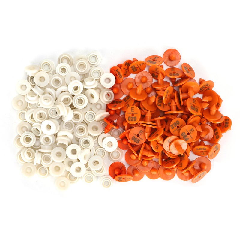 100 Sets Rabbits Ear Tag Numbered Ear Marker Animal Identification