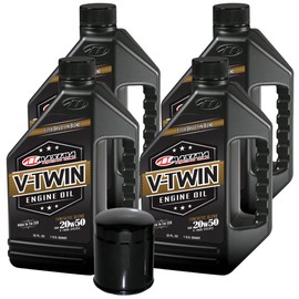 MaximaHiflofiltro VTEOCK25 Synthetic Blend Engine Oil Change Kit for Harley Davidson Evolution V-Twin