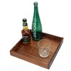 MAGIGO 12 x 12 Inches Small Square Black Walnut Wood