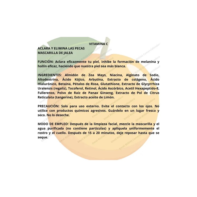 Jelly Mask Mascarilla Vitamina C Antiedad Hidratante 650