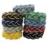 Sailor Knot Rope Bracelet Nautical Cotton with Natural White Stripe