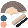 Summer Fan, Asymmetric, Easy to Fan, Fan Bag with Box,