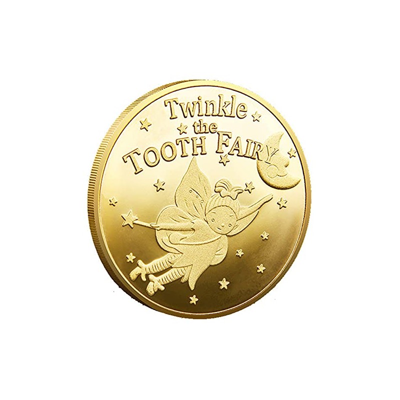 HARPIMER Tooth Fairy Coin Commemorative Coin for Children Gifts for