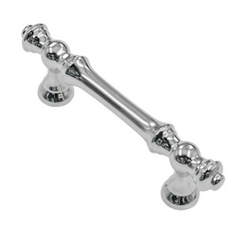 Alzassbg 10 Pack Polished Chrome Cabinet Pulls, 3 Inch(76mm) Hole Centers Cabinet Handles Kitchen Hardware Straight Drawer Handle Pull AL3085CP