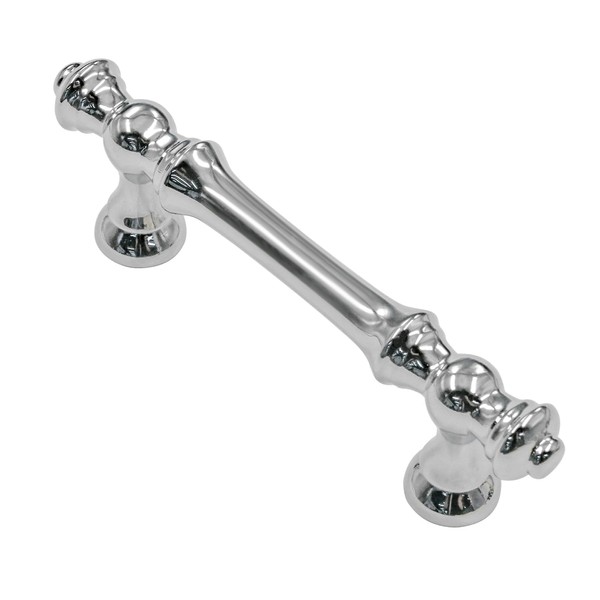Alzassbg 10 Pack Polished Chrome Cabinet Pulls, 3 Inch(76mm) Hole