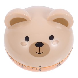 OHPHCALL 1Pc Cartoon Bear Kitchen Timer Creative Mechanical Timer Reminder for Cooking Baking Easy to Use for Adults Khaki Management Gadget