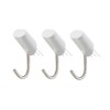 LEC Invisible Hole Pin Hooks, Pack of 3, Load Capacity