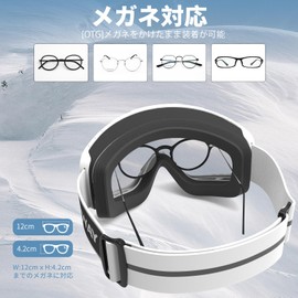 [Findway] Ski Goggles, Kids Snowboard Goggles, Kids OTG Wide Field Lens Goggles, Skiing UV400, 100% UV Protection, Anti-Fog, Snowboarding, Windproof, Snowproof, Lightweight and Shockproof, Climbing, Skiing, Snowboarding, Bike Exercise, Suitable for Boys 