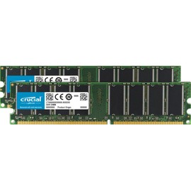 2GB Kit (2 x 1GB) DDR PC2700 Unbuffered Non-ECC 184-PIN DIMM - CT2KIT12864Z335