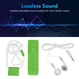 Compact and Portable MP3 Player, Lossless Sound, Supports Up to 64GB for Students Traveling (Green)