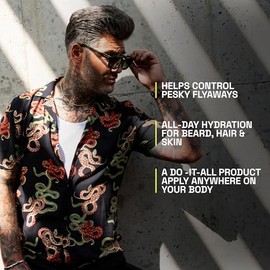 Bálsamo para barba para hombres que favorece una barba más espesa, aroma a nácar, manteca para barba que reduce la sequedad y mejora el aspecto