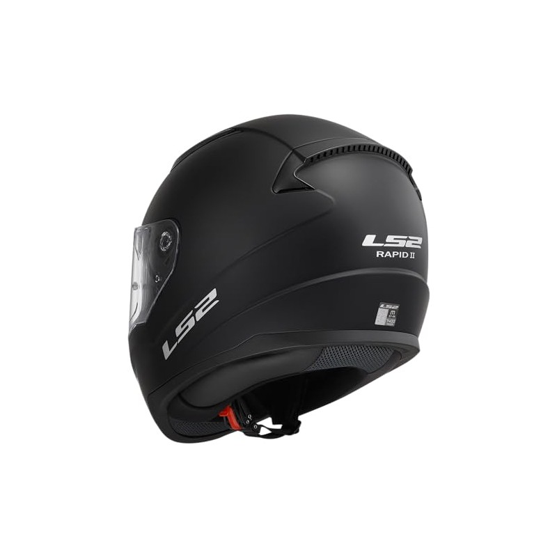 LS2, Casco Moto Integral Rapid II Solid Matt Black