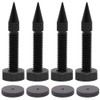 Flushbay 4-Pack Speaker Spikes M6 Black Audio Speaker Insulator Carbon