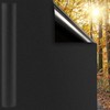 DUOFIRE Blackout Window Film Completely Light Blocking Privacy Window Film
