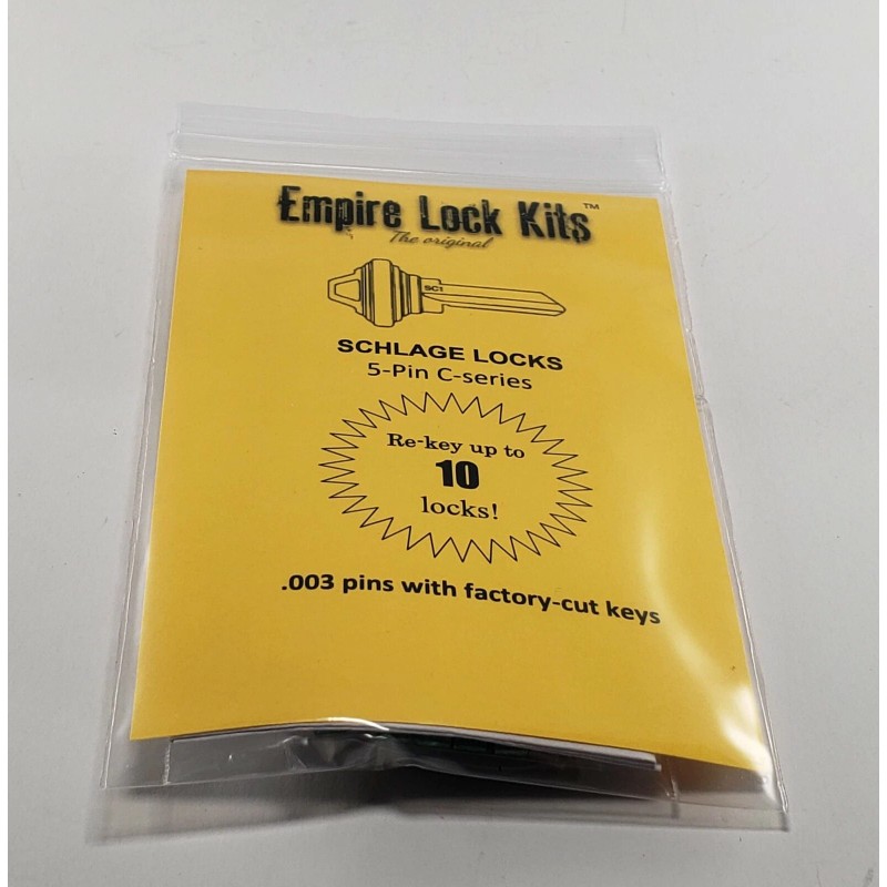 Empire Lock Kits Schlage Rekey Kit Up To 10 Locks