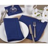Navy Blue 100% Polyester Tablecloth with Hemstitched Border, 70"x180" Rectangular
