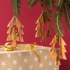 KASSIS Geschenkartikel Olive Wood Christmas Decoration Tree Decorations Set of
