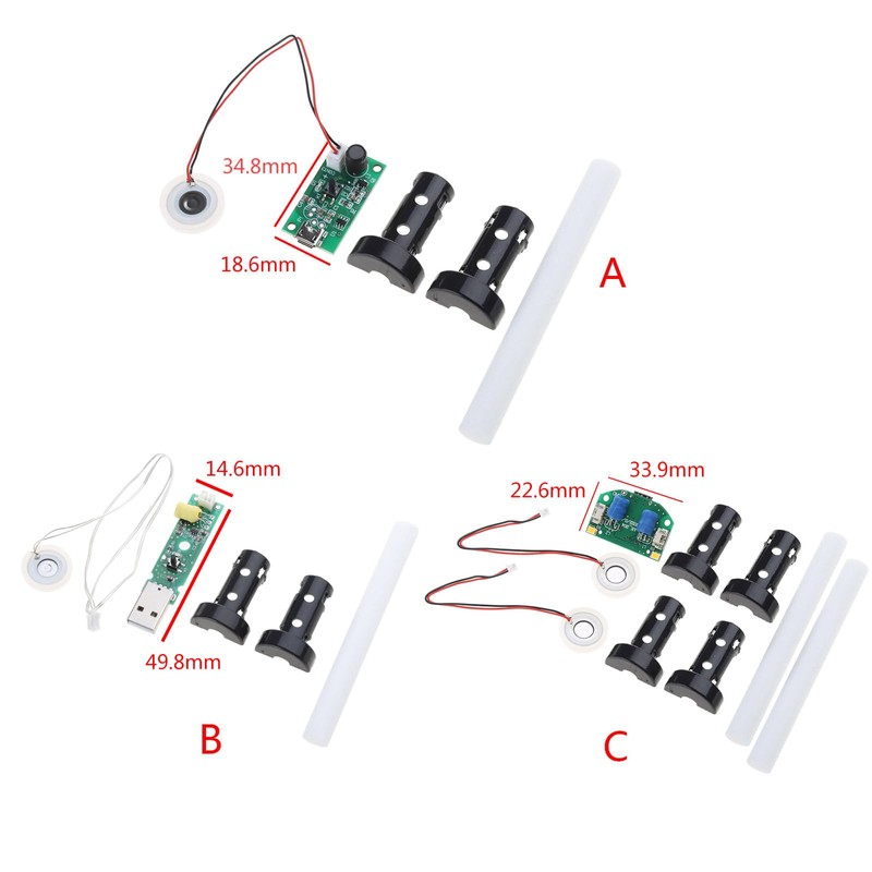 URTERYSER USB Humidifier Module Electronic DIY Kit 20mm Ultrasonic Maker