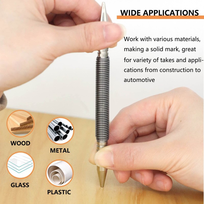 WHLLING 2-Piece Dual Head Nail Setter and Hinge Pin Punch