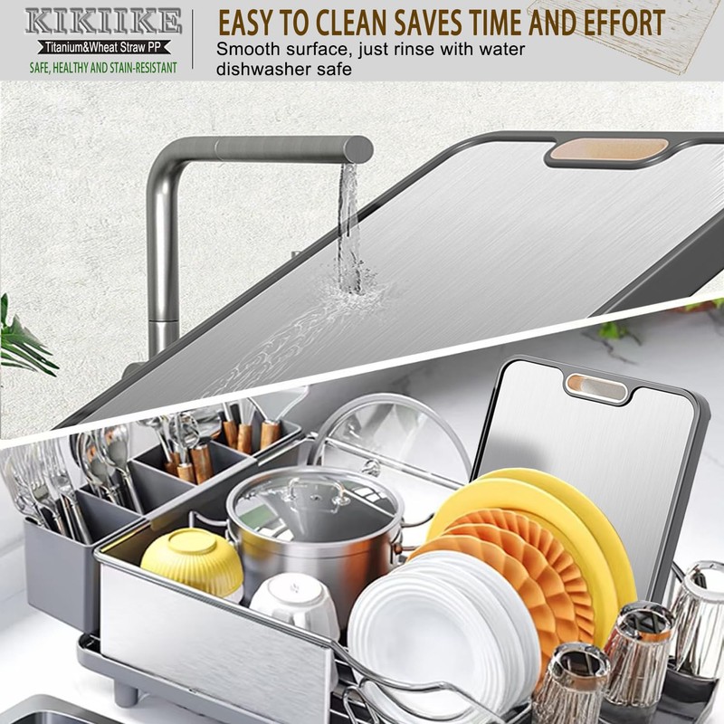 Titanium Cutting Board Double Sided Pure Titanium Cutting Boards for