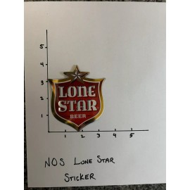 LoneStar NOS Lone Star Beer Sticker Lonestar  Decal