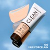 CoverGirl Clean Invisible, Fair Porcelain, Foundation, Blendable Formula, Buildable Coverage,