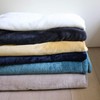 SPICE OF LIFE HCLK2910WH Fringe Pom Pom Blanket, Fleece, Cozy