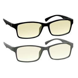 TruVision Readers Computer Reading Glasses 9601-2-BLACK-GRAY-150