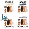 Veraly Kit 5p Cuidado De Barba Cepillo Bambú Tijera Navaja