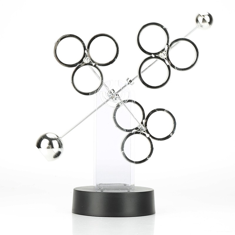 Electronic Perpetual Motion Revolving Celestial Model Kinetic Art Craft Desk