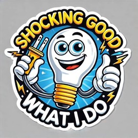 3 pcs Shocking Good Electrician Hard Hat Stickers, for Hard Hat, Window, Car Electrical Safety Helmet Union Decals