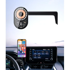 Masergogo Wireless Charging car Phone Holder for Toyota Venza 2021-2024 Accessories 12.3 inch Screen Fixed Clip,360° Rotation car Phone Mount Compatible with MagSafe