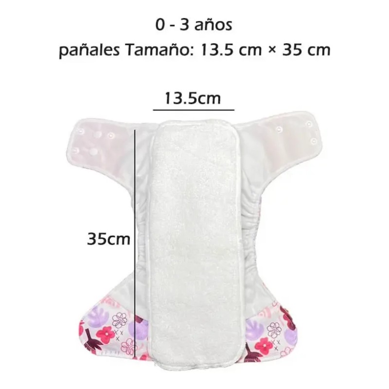 10 Insertos De Fibra De Bambú 4 Capas Ultra Absorbentes