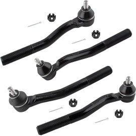 BOXI For 1999 - 2004 Jeep Grand Cherokee All (4) Front Inner & Outer Tie Rod Ends Kit